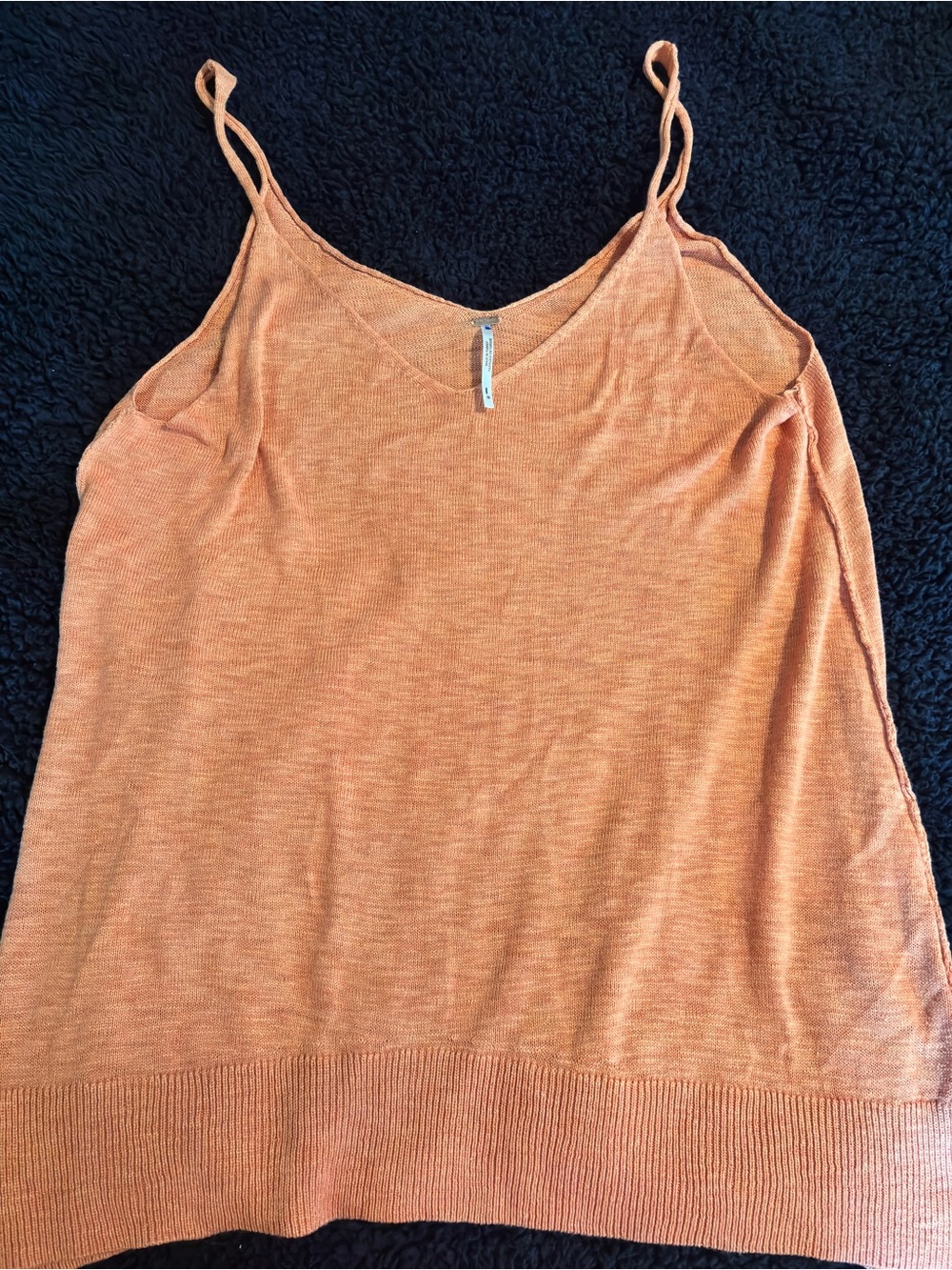 Free people  Orange Knit top